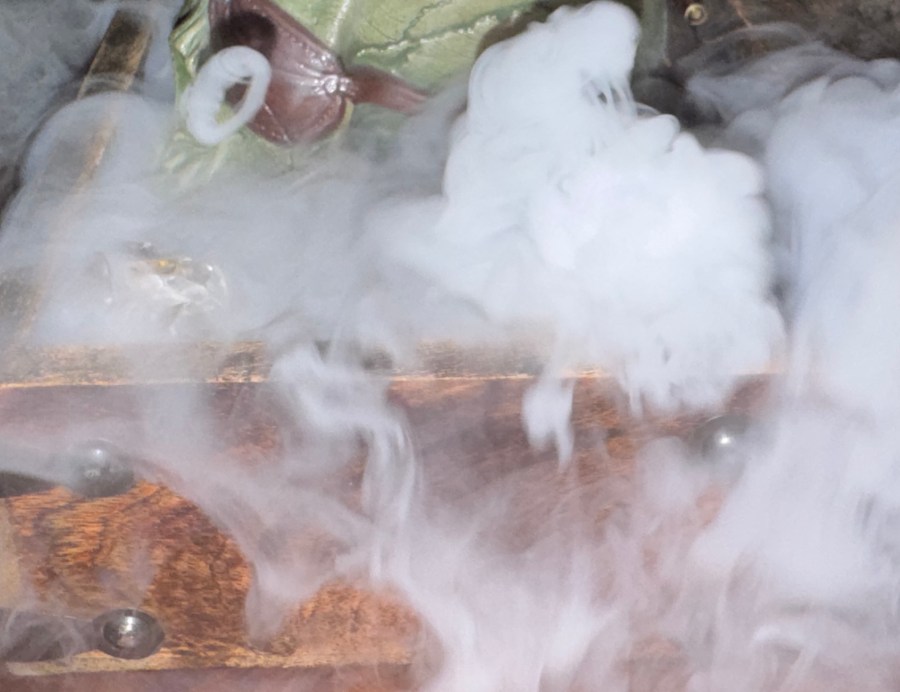 This is a photo of ominous-looking mist, formed from dry ice and water.